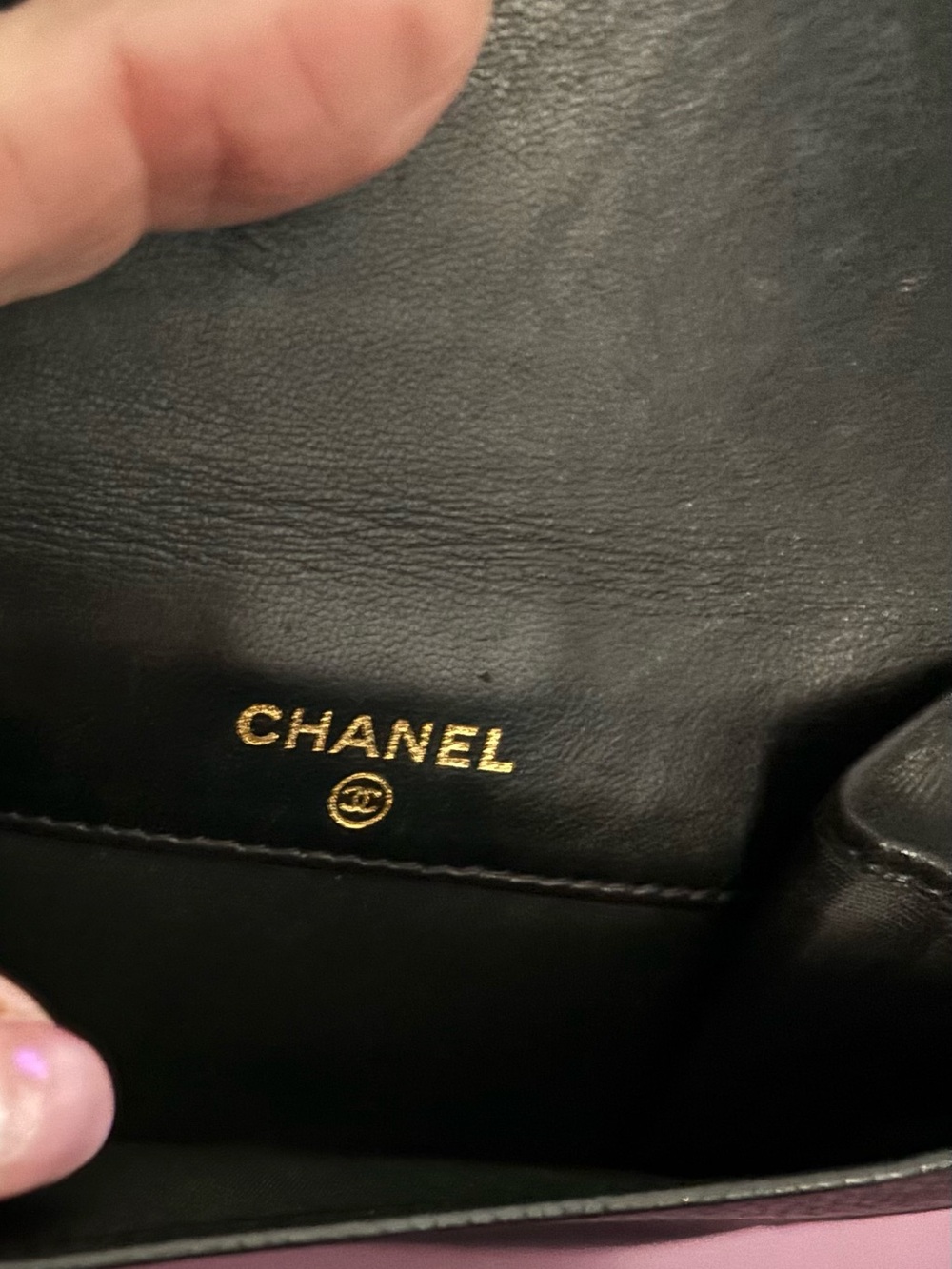 CHANEL Black Quilted Caviar Leather Wallet Embossed CC
Authentic - Picture 6 of 7